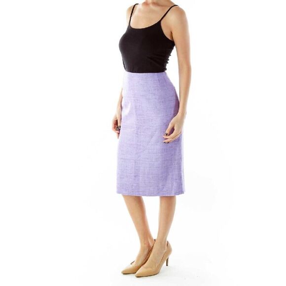 P.A.R.O.S.H. purple wild silk high waist pencil skirt NWT size 4 - Picture 2 of 13